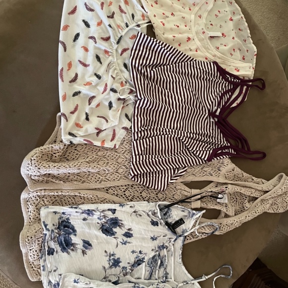 lot of 5 summer tops like new size s-m - Picture 6 of 9